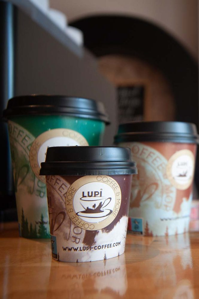 LUPI COFFEE koffie to go bekers, ontwikkeld door Hossein Akef